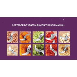 Quttin Cortador de Alimentos Manual con Tirador 500ml 14 x 10.5 cm (12 Unidades)