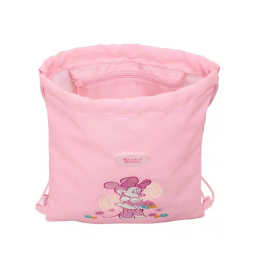Bolsa Mochila con Cuerdas Minnie Mouse Baby Rosa 26 x 34 x 1 cm