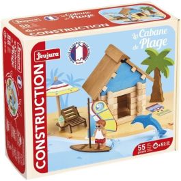 The Beach Hut 55 Piezas - JEUJURA - Juego de Construcción en Madera Natural, Colchoneta y Accesorios Incluidos, 22x18,5x8,5 cm The Beach Hut 55 Piezas - JEUJURA - Juego de Construcción en Madera Natural, Colchoneta y Accesorios Incluidos, 22x18,5x8,5 cm