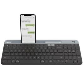 Logitech K580 Slim Multi-Device Teclado Inalámbrico Ultra-Delgado Silencioso con Soporte para Móvil, Teclado Numérico y Conexión Multiplataforma Precio: 76.89000055. SKU: B15KN6L3Y2