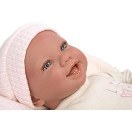 Muñecas Arias Muñeca Reborn 45 cm Viviane c/Manta y Peluche - Muñeca Reborn de 45 cm para niñas