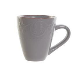DKD Home Decor Mug Tradicional de Gres 340ml, Gris y Marrón, 9.5x10.5x13.5cm (12 Unidades) Precio: 17.5000001. SKU: B1CTAS5JK9