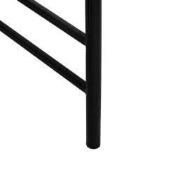 Mesa Centro Natural-Negro Madera-Metal 120 X 69 X 33 cm