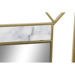 DKD Home Decor Espejo Chic Dorado de Metal y MDF 80x60 cm con 1.5 cm de Profundidad
