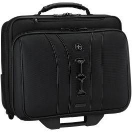 Wenger Legacy Black Series - Maleta con Ruedas para Portátil 15.6 pulgadas con Bolsillo para Tablet, Negra
