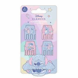 Cerdá Clips de Pelo Stitch para Niñas, Accesorios Infantiles, Set de 5 Piezas, Color Azul, Edad Mínima Recomendada 3 Años