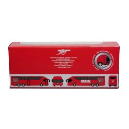 BANBO TOYS Autobus Arsenal 1:50 Apertura Puertas Laterales Retro-Friccion +3 Años 29,5x22,8x25cm