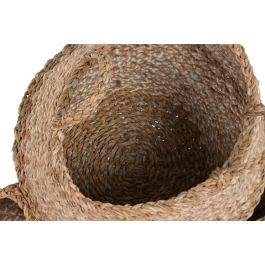 DKD Home Decor Cesta Natural Seagrass Yute 45x34x45 cm Set de 2