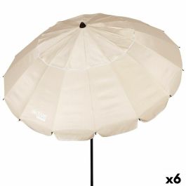 Sombrilla Aktive Crema Aluminio 240 x 235 x 240 cm (6 Unidades) Sombrilla Aktive Crema Aluminio 240 x 235 x 240 cm (6 Unidades)