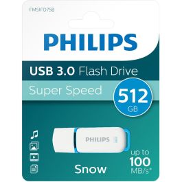 Philips FM51FD75B Memoria USB 512GB USB 3.2 Gen 1 Snow Edition Spring Green Blanco