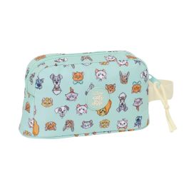 Safta Portadesayunos Térmico Cats & Dogs | Fiambrera Infantil para Alimentos | Contenedor de Almuerzo con Diseño de Mascotas | 21,5x12x6,5 cm