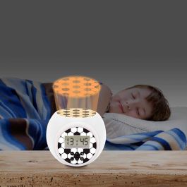 Lexibook Reloj Despertador Edición Fútbol RL977FO con Proyección de Balón