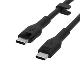 Belkin CAB009bt1MBW2PK Cable USB-C a USB-C Boost Charge de Silicona, 1m, Pack 2 Unidades (Blanco/Negro), Carga Rápida y USB PD