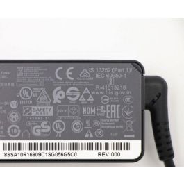 Lenovo Cargador de Corriente USB-C 45W para Portátiles Lenovo, Soporte Multivoltaje 20V 15V 9V 5V, Adaptador AC Original