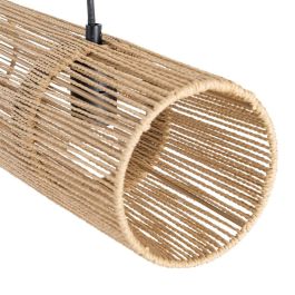 Lámpara Techo Crema Cuerda de Papel 100,50 X 13,50 cm