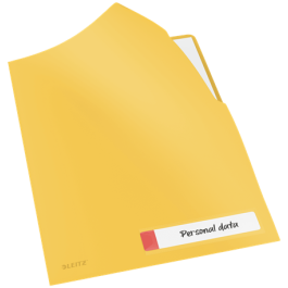 Dosier Angulo Recto Leitz Cosy Pp Reciclable Semi Opaco A4 Amarillo Pack De 3