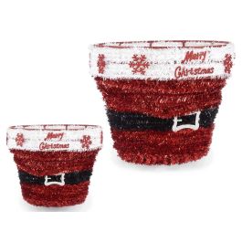 Cesta Gorro Navideña Espumillon Rojo Y Blanco Krist+ 27x22x27cm (Set de 8) Precio: 59.49812. SKU: B1JVR258W5