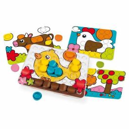 Nathan Clic'Educ La Granja - Juego Educativo Infantil para Aprender a Identificar y Asociar Colores con Peones y Temática de Granja