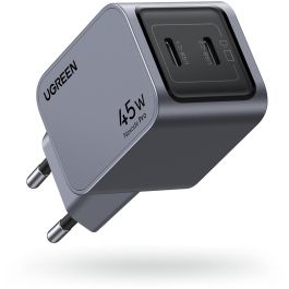 UGREEN Nexode Pro Cargador Rápido GaN Dual USB-C 45W EU Gris Precio: 42.50000007. SKU: B1979WHJRS