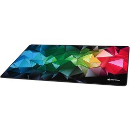 Sharkoon SKILLER SGP30 Alfombrilla de ratón para juegos grande, multicolor, con base antideslizante para máxima precisión y espacio para periféricos.