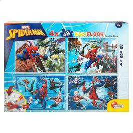 Puzzle Infantil Spider-Man Doble cara 4 en 1 48 Piezas 35 x 1,5 x 25 cm (6 Unidades)