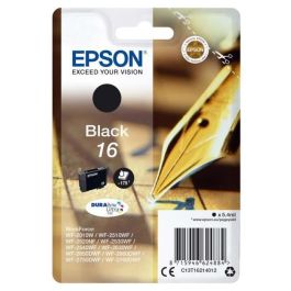 EPSON Paquete de 1 cartucho de tinta - 16 bolígrafos - negro / blanco - capacidad estándar 5,4 ml - 175 páginas en blíster con alarma de bolígrafo Precio: 30.50000052. SKU: S7732710