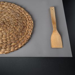 Emuca Esterilla antideslizante para cajones, Punteado, longitud 20m x 480mm, Plástico, Gris