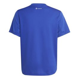 Camiseta de Manga Corta Infantil Adidas Aeroready Azul L