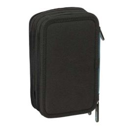 Plumier Triple Safta Urban style Azul Gris 12,5 x 19,5 x 5,5 cm 37 Piezas