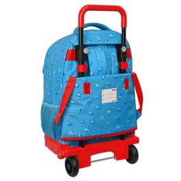 Mochila Escolar con Ruedas SuperThings Rescue force 33 x 45 x 22 cm Azul