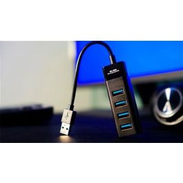 HUB-401 HUB de Expansión USB 3.0 de 4 Puertos para Ordenador - Elbe, Compatible con Cámaras, Ratones y Más HUB-401 HUB de Expansión USB 3.0 de 4 Puertos para Ordenador - Elbe, Compatible con Cámaras, Ratones y Más