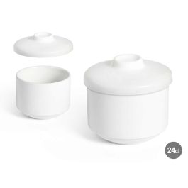Azucarero de porcelana blanca Vessia 240 ml, 9x7.5x9 cm (72 Unidades) Precio: 106.50000009. SKU: B1JP37PWJ7