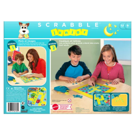 Mattel Games Scrabble Junior Juego de Mesa para Niños 6+ Años, Ayuda al Aprendizaje de Lectura y Composición de Palabras