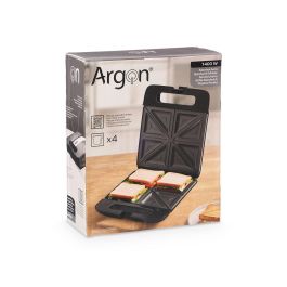 Argon Sandwichera X4 Negra 1400W 28.9 x 35.2 x 32 cm