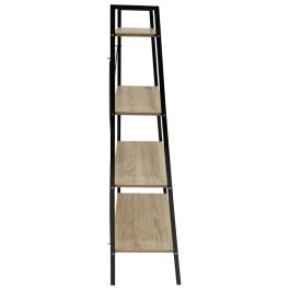 Home Deco Factory Estantería Loka 4 baldas madera contrachapada y metal 60x32,5 cm altura 148 cm