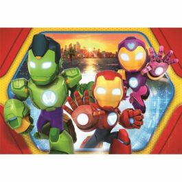 Clementoni 8005125248292 Maxi 24 Piezas Puzzle Iron Man y sus Increíbles Amigos