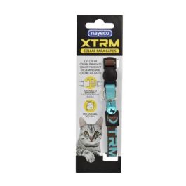 Nayeco X-Trm Collar para Gato Marrón, Ajustable, con Cierre de Seguridad de Liberación Rápida, Medida 20-33 cm x 1 cm, Pack 3 Unidades