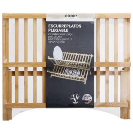 Cook Concept Escurreplatos Bambú Plegable 33x40,3 cm