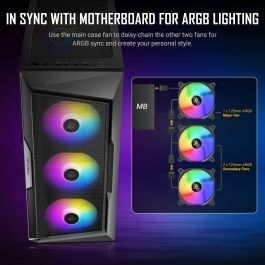 Antec AX61 Elite Midi Tower Negro PC Caja de Ordenador con ventiladores de 120 mm y soporte para 2.5/3.5”