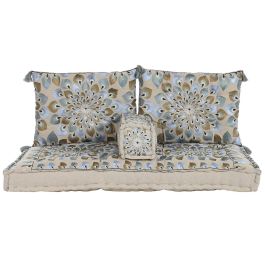 Sillon DKD Home Decor Azul Beige 76 x 20 x 150 cm Set de 4 Precio: 279.6899996. SKU: B16B6FYWVS