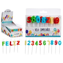 Velas Feliz Arte Regal - Set de 5 colores, 8.5x2.5x14.5 cm (36 Unidades) Precio: 49.89000005. SKU: B1DT48C7WE