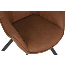 Silla Loft DKD Home Decor Camel Negro 64 x 83 x 67 cm Silla Loft DKD Home Decor Camel Negro 64 x 83 x 67 cm