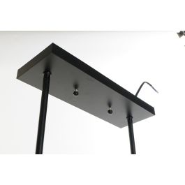 DKD Home Decor Lámpara de Techo Loft de Aluminio y Cristal Marrón 10 x 30 x 52 cm