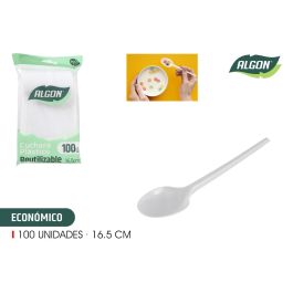 Set de 100 cucharas ecológicas Algon 16.5 cm (20 Cajas) Precio: 31.50000018. SKU: B1F4J4C3NS