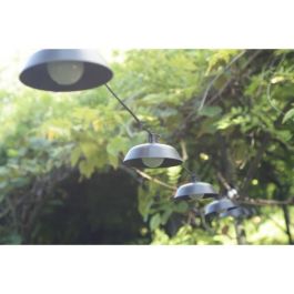 Guirnalda solar Luna 5 m color negro 10 bombillas 50 lúmenes recargable por USB Guirnalda solar Luna 5 m color negro 10 bombillas 50 lúmenes recargable por USB