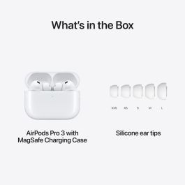Apple AirPods Pro 3ª gen. Auriculares Inalámbricos Blancos con Cancelación de Ruido y Audio Espacial