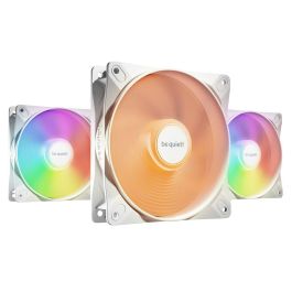 be quiet! LIGHT WINGS LX Ventilador 120mm PWM White Triple-Pack, Iluminación LED RGB, Silencioso para PC