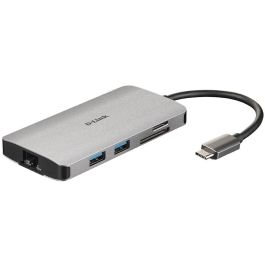 Hub USB C D-Link DUB-M810 Plateado Hub USB C D-Link DUB-M810 Plateado