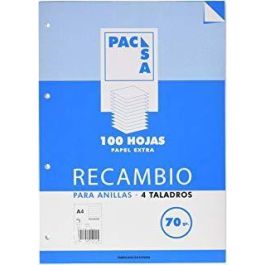 Pacsa Recambio 100H A4 70 gr 4x4 mm 4 Taladros Papel Extra Precio: 2.50000036. SKU: B1E2YWP4AL