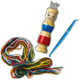 Ses Creative Tricotin para Tejer Lana y Hilos - Kit Completo con Hilos de Varios Colores, Juguete Creativo para Manualidades y Desarrollo Infantil